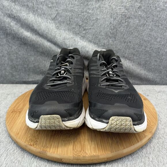 Hoka One One Clifton 6 Wide Shoes Mens Size 10 2E Black Running 1102876 BWHT main image 11